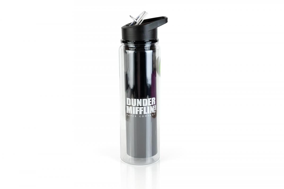 The Office Dunder Mifflin 20oz Plastic Water Bottle w/ Lid picture