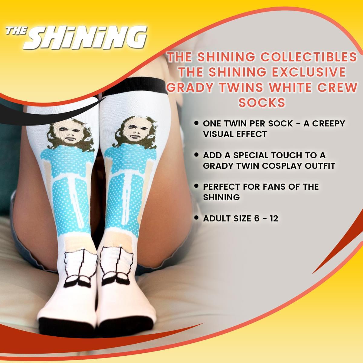 The Shinning Exclusive Grady Twins White Crew Socks picture