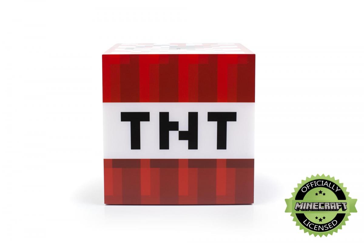 Minecraft TNT Block 6 Inch LED Mood Light Cube picture