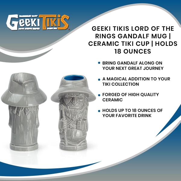 Lord of the Rings Gandalf 18oz Ceramic Geeki Tikis Mug picture