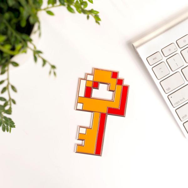 Legend of Zelda Diecast Metal 8-Bit Boss Key Replica picture