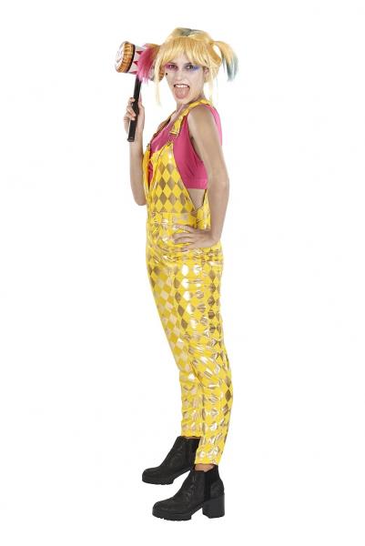 Harlequin Adult Costume Crop Top & Jumpsuit | Large picture
