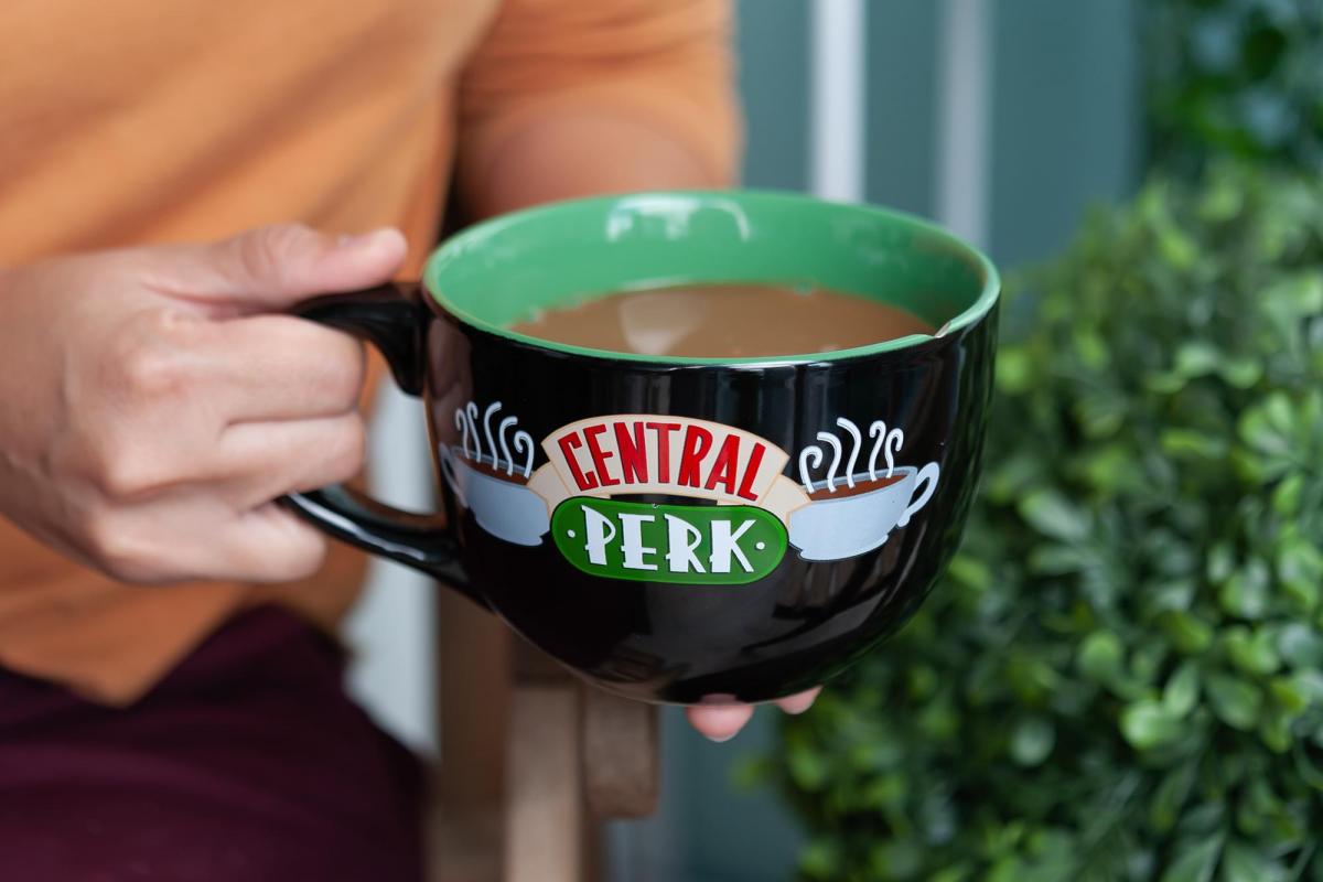 Friends Central Perk Ceramic 24oz Black Ceramic Soup Mug picture