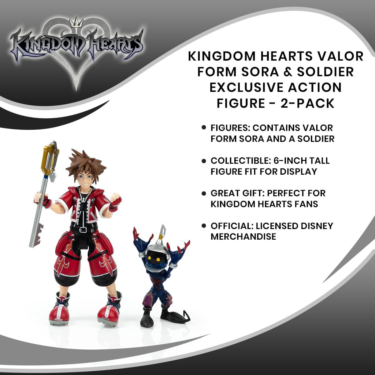 Kingdom Hearts Valor Form Sora & Soldier Figure 2-Pack picture
