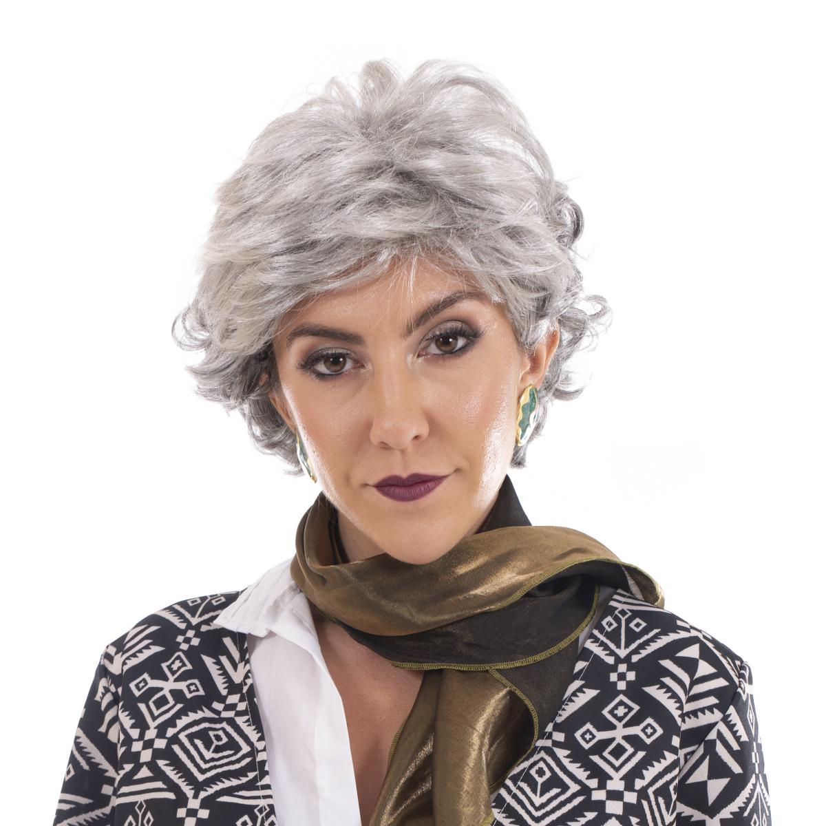 Golden Girls Dorothy Adult Cosplay Costume Wig | Silver picture