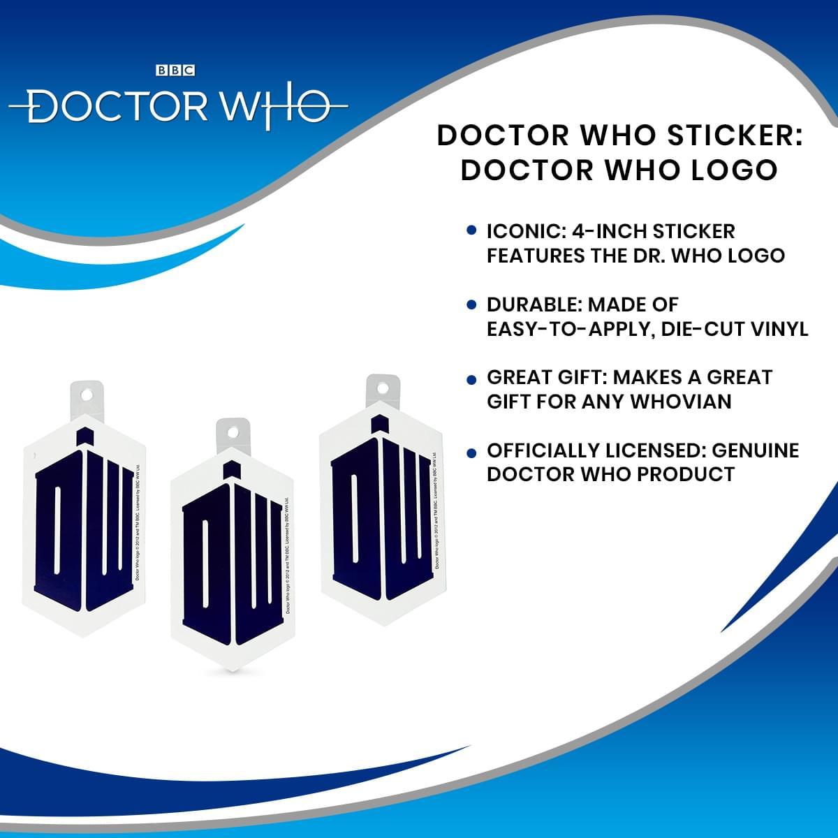 Doctor Who Sticker: Doctor Who Logo picture