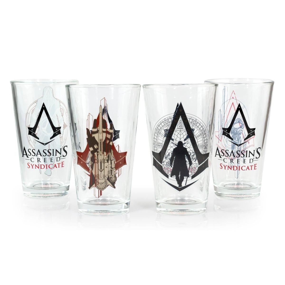 Assassin's Creed Syndicate 16oz Pint Glass 4-Pack picture