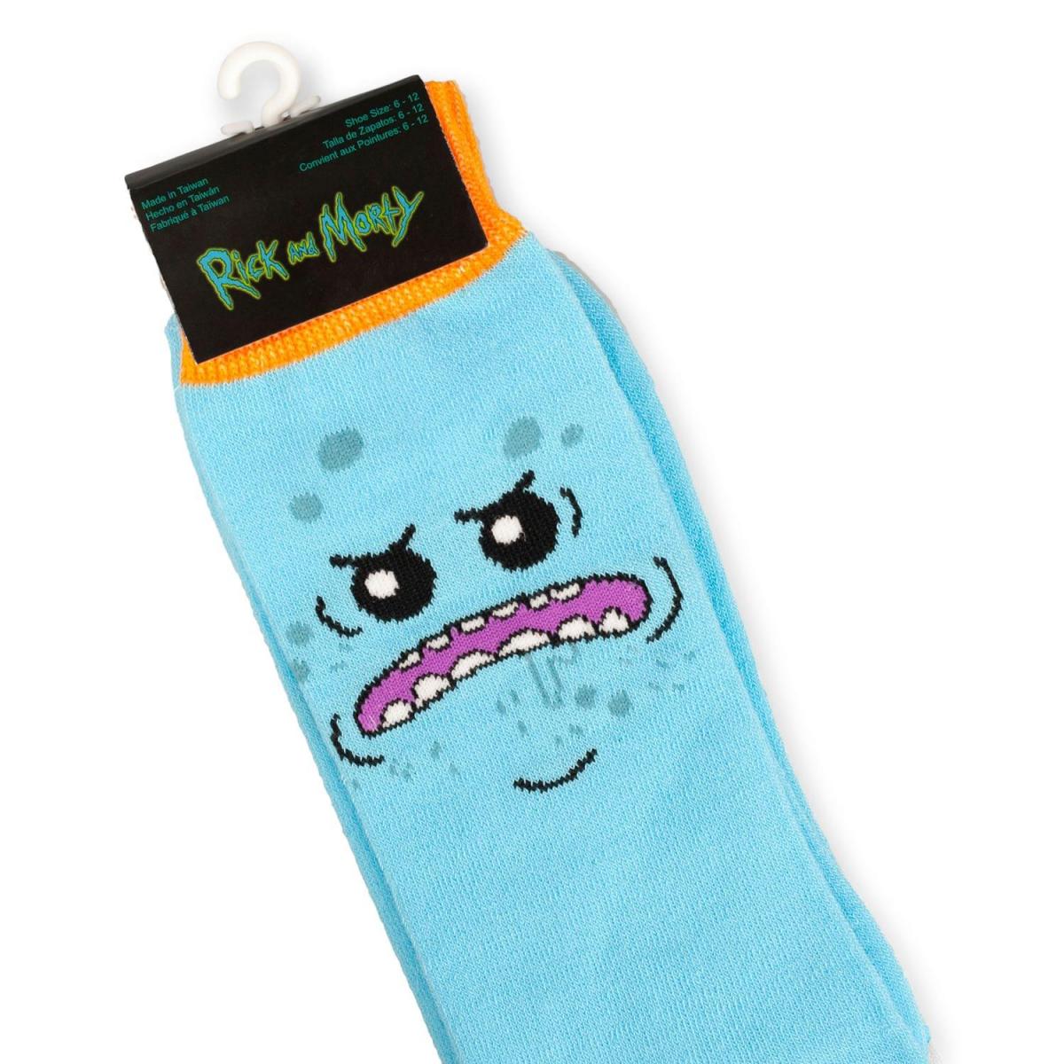 Rick and Morty OSFM Crew Socks, 1 Pair, Mr. Meeseeks picture