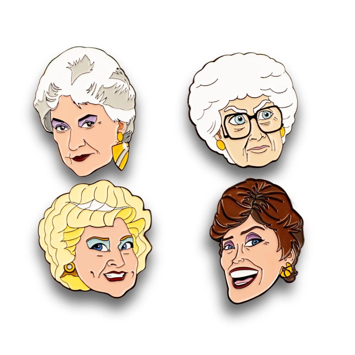 Golden Girls 4-Piece Enamel Collector Pin Set picture