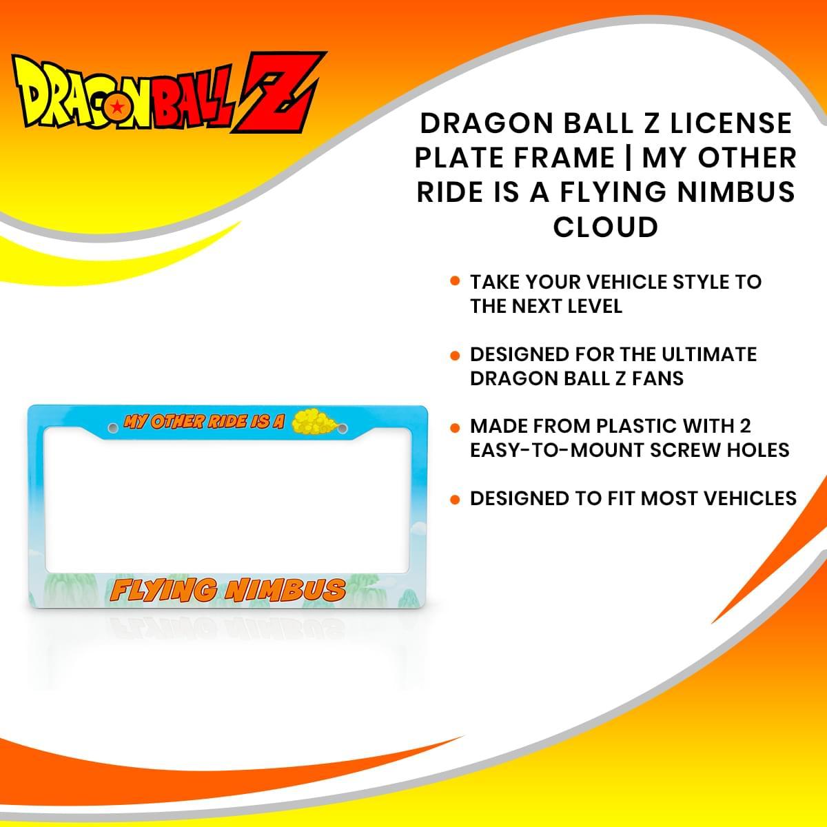 DBZ My Other Ride Is A Flying Nimbus License Plate Frame picture