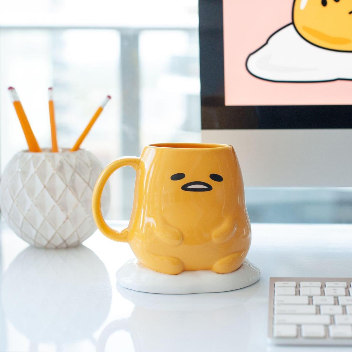 Gudetama the Lazy Egg Molded Ceramic Coffee Mug picture