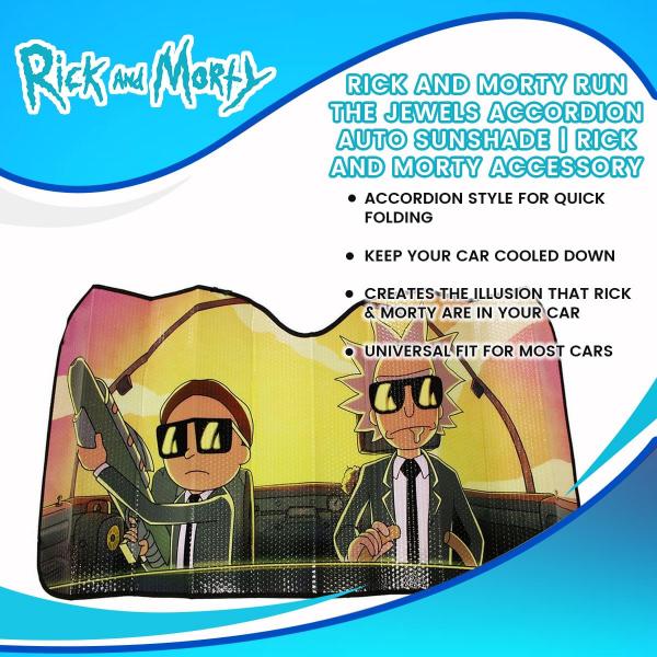 Rick and Morty Run the Jewels Accordion Auto Sunshade picture