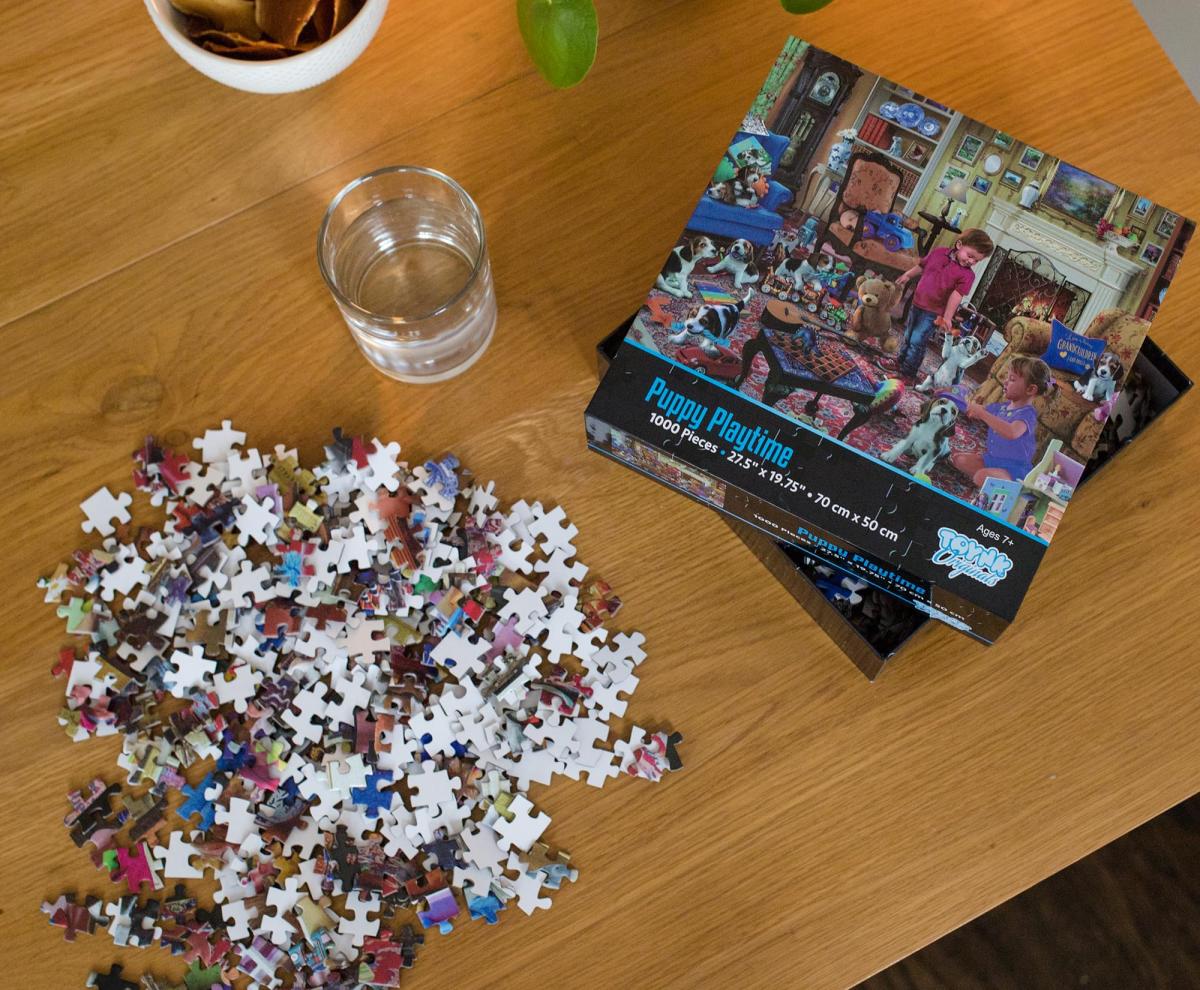 Puppy Playtime 1000 Piece Jigsaw Puzzle picture