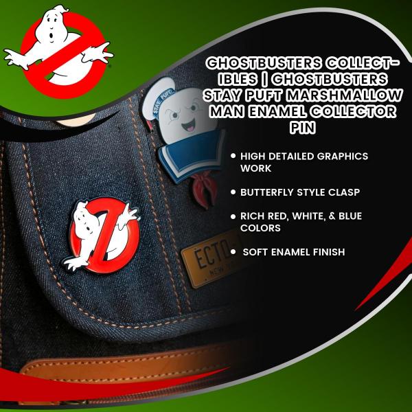 Ghostbusters Stay Puft Marshmallow Man Soft Enamel Pin picture