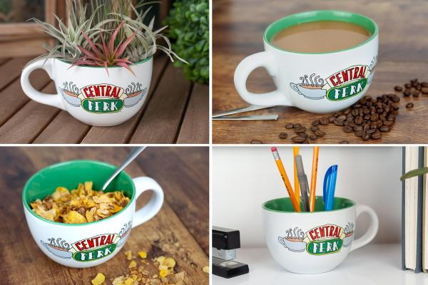 Friends Central Perk Ceramic 24oz White Ceramic Soup Mug picture