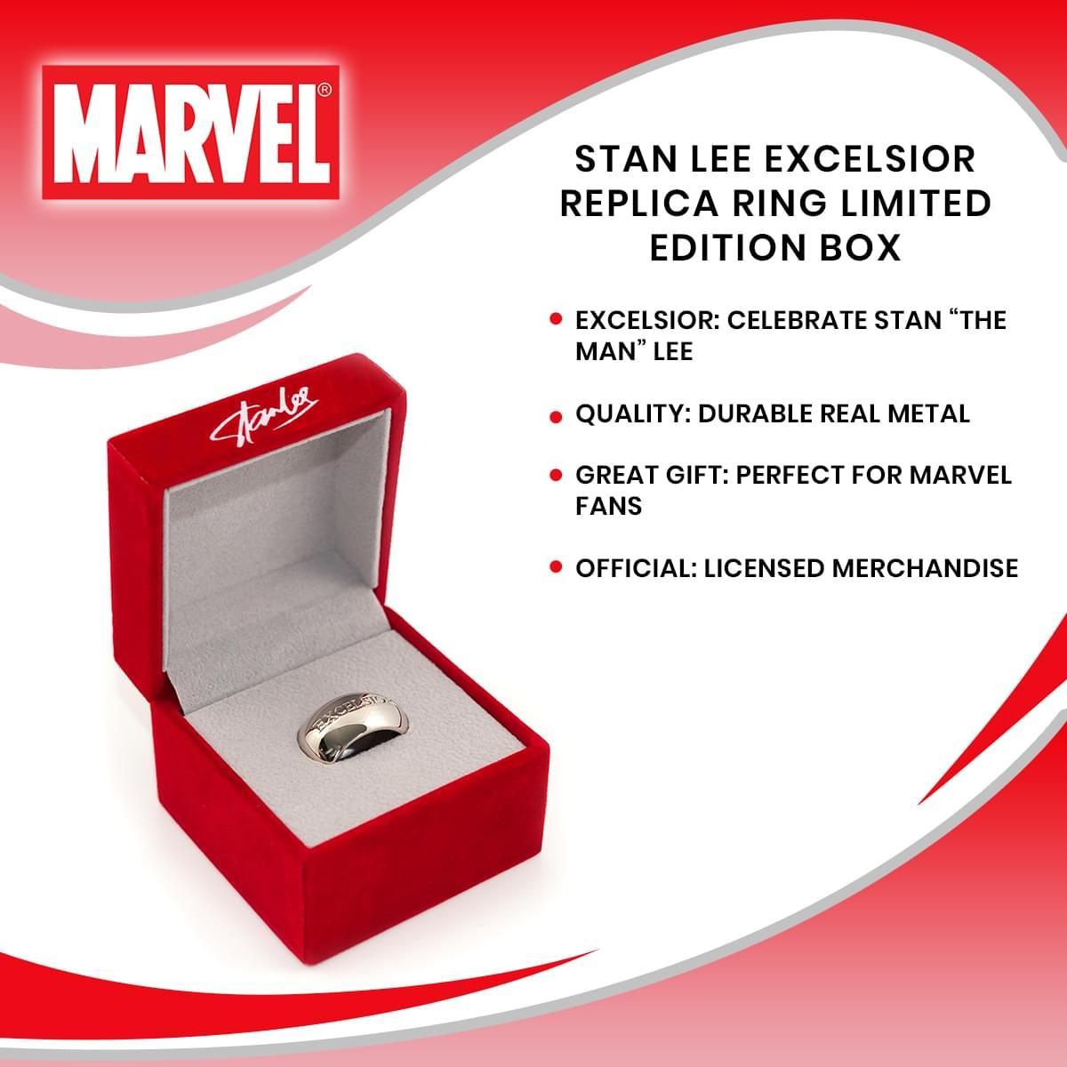 Stan Lee Excelsior Replica Ring Limited Edition Box picture