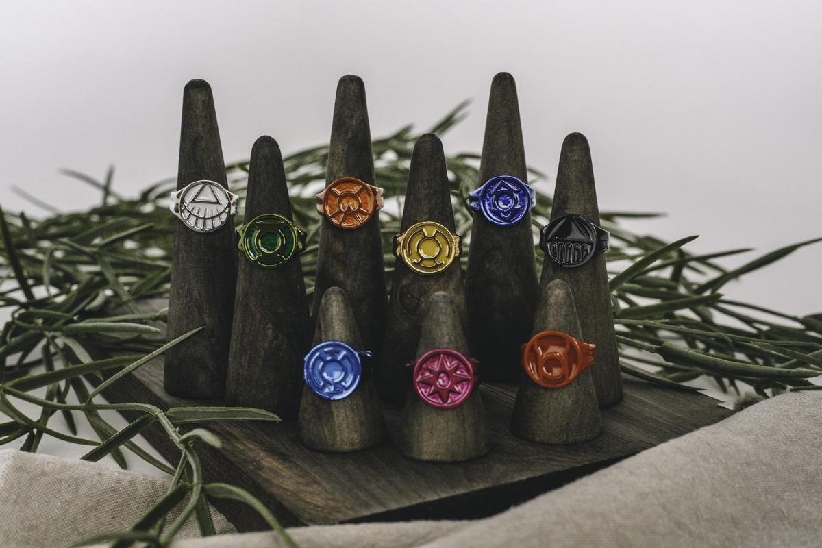 DC Comics Green Lantern Power Rings | 9 Ring Set picture