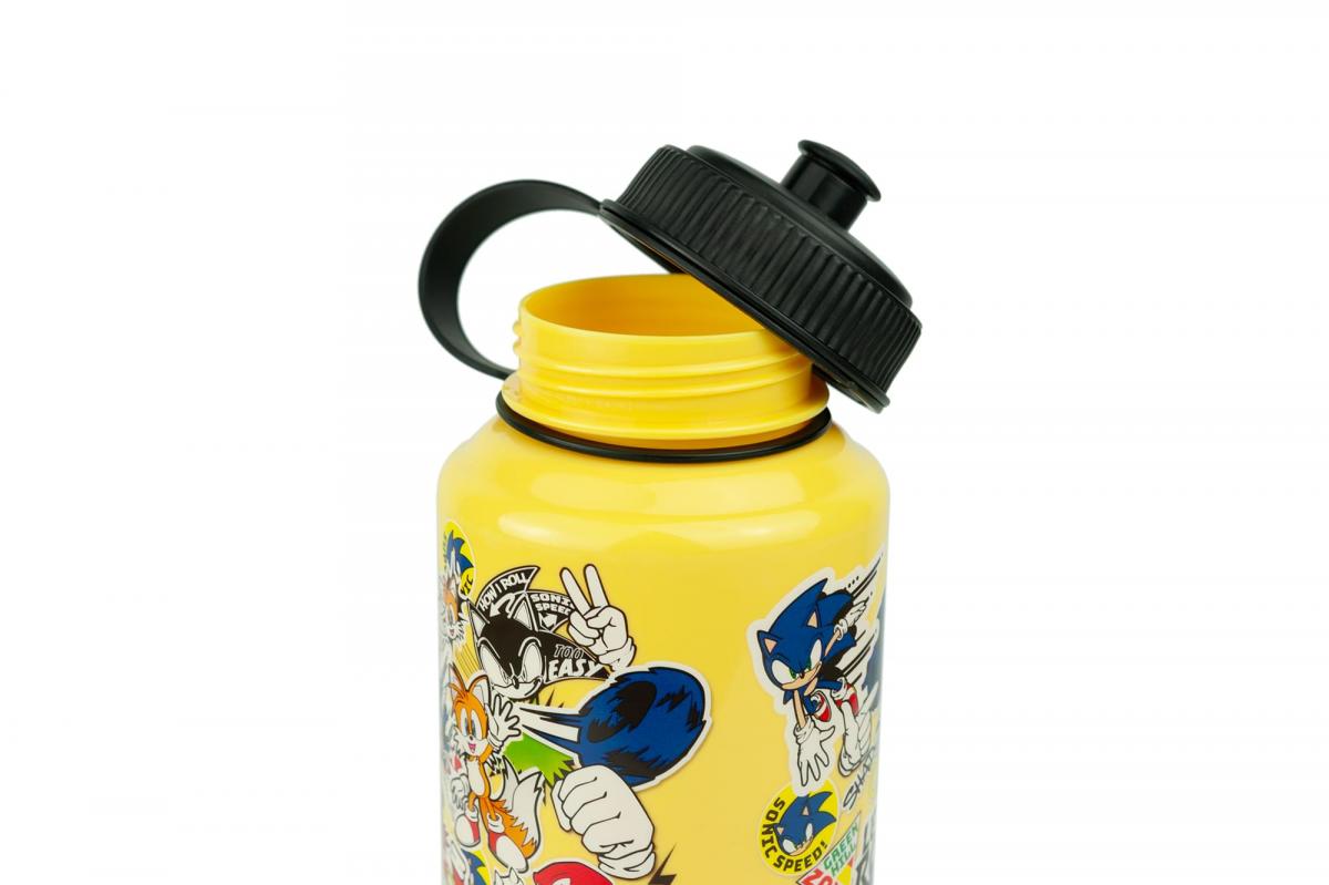 Sonic the Hedgehog Sticker Bomb 32oz Plastic Water Bottle picture