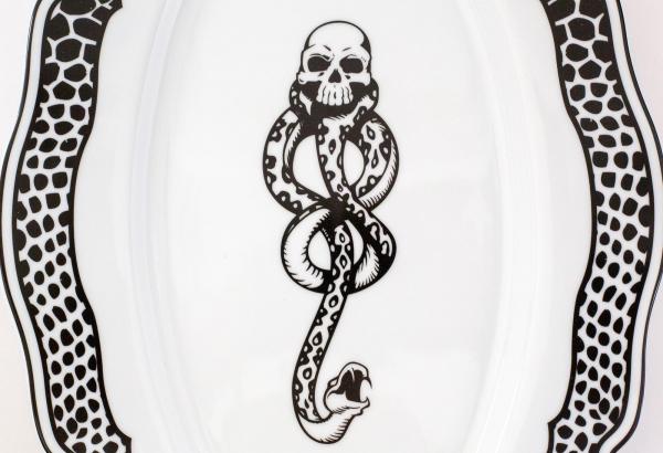 Harry Potter Death Eater 14 Inch Ceramic Serving Platter picture
