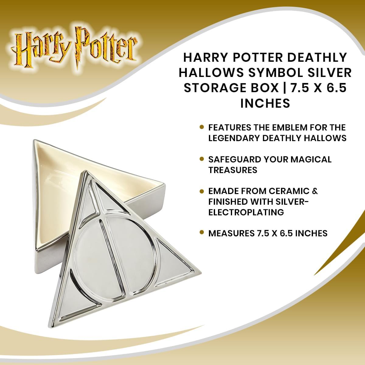Harry Potter Deathly Hallows Silver Electroplate Storage Jar picture