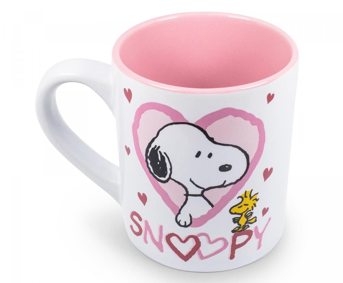 Peanuts Snoopy Woodstock Hearts 14 Ounce Mug picture