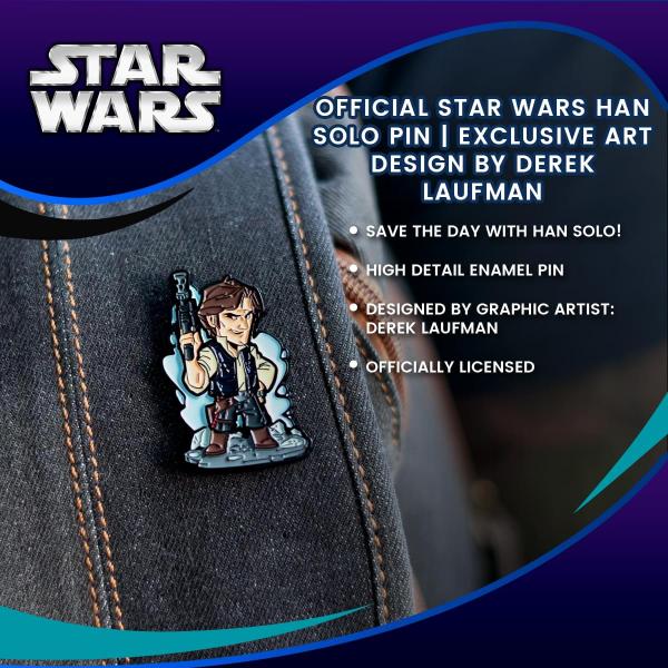 Star Wars Derek Laufman Enamel Pin, Han Solo picture