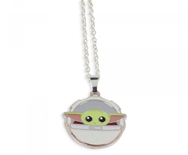 The Mandalorian The Child/Baby Yoda Plate Necklace 24" Chain picture
