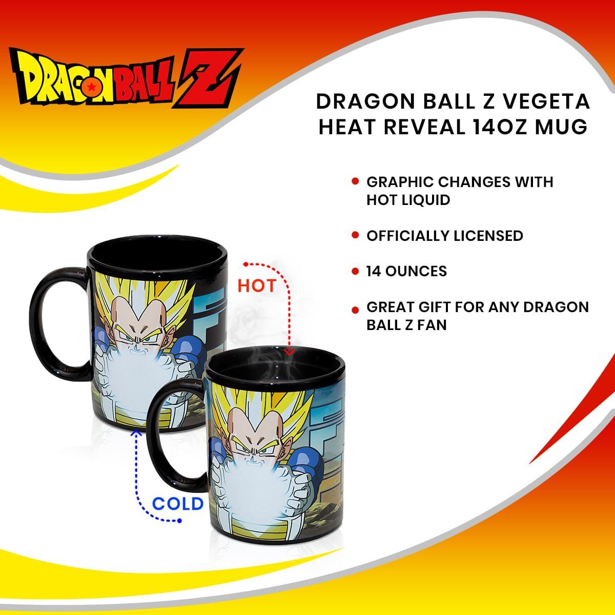 Dragon Ball Z Vegeta Heat Reveal 14oz Mug picture