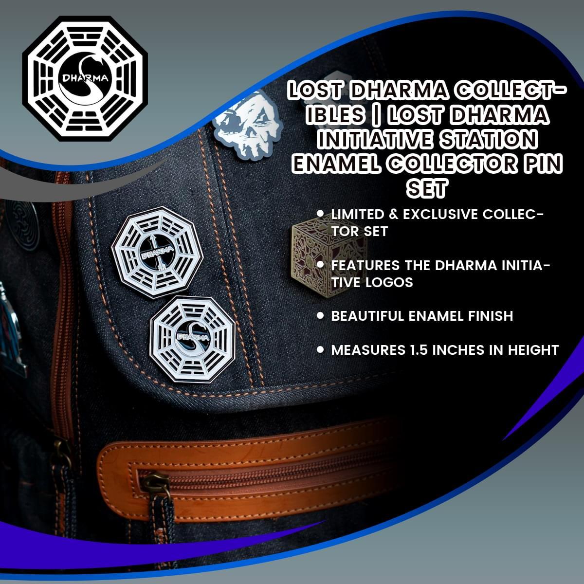 LOST Dharma Initiative Station Exclusive Enamel Pin Set picture