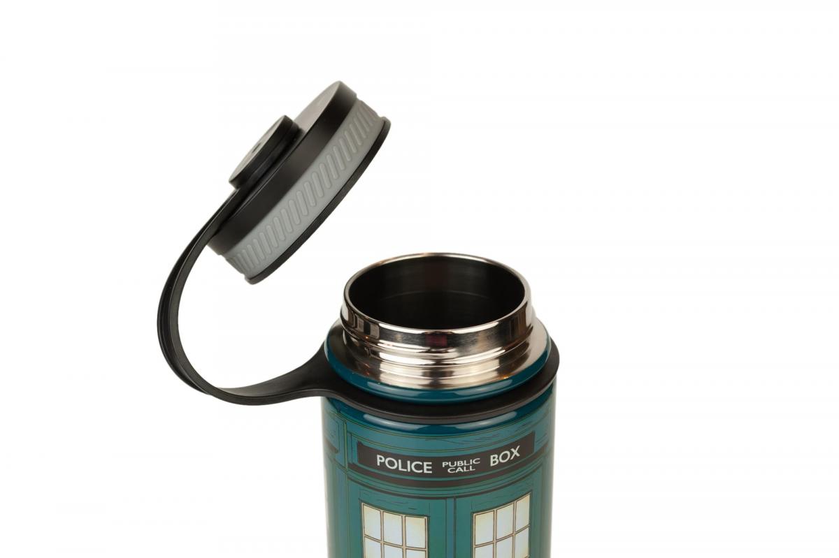 Doctor Who 13th Doctor TARDIS Stainless Steel Water Bottle picture