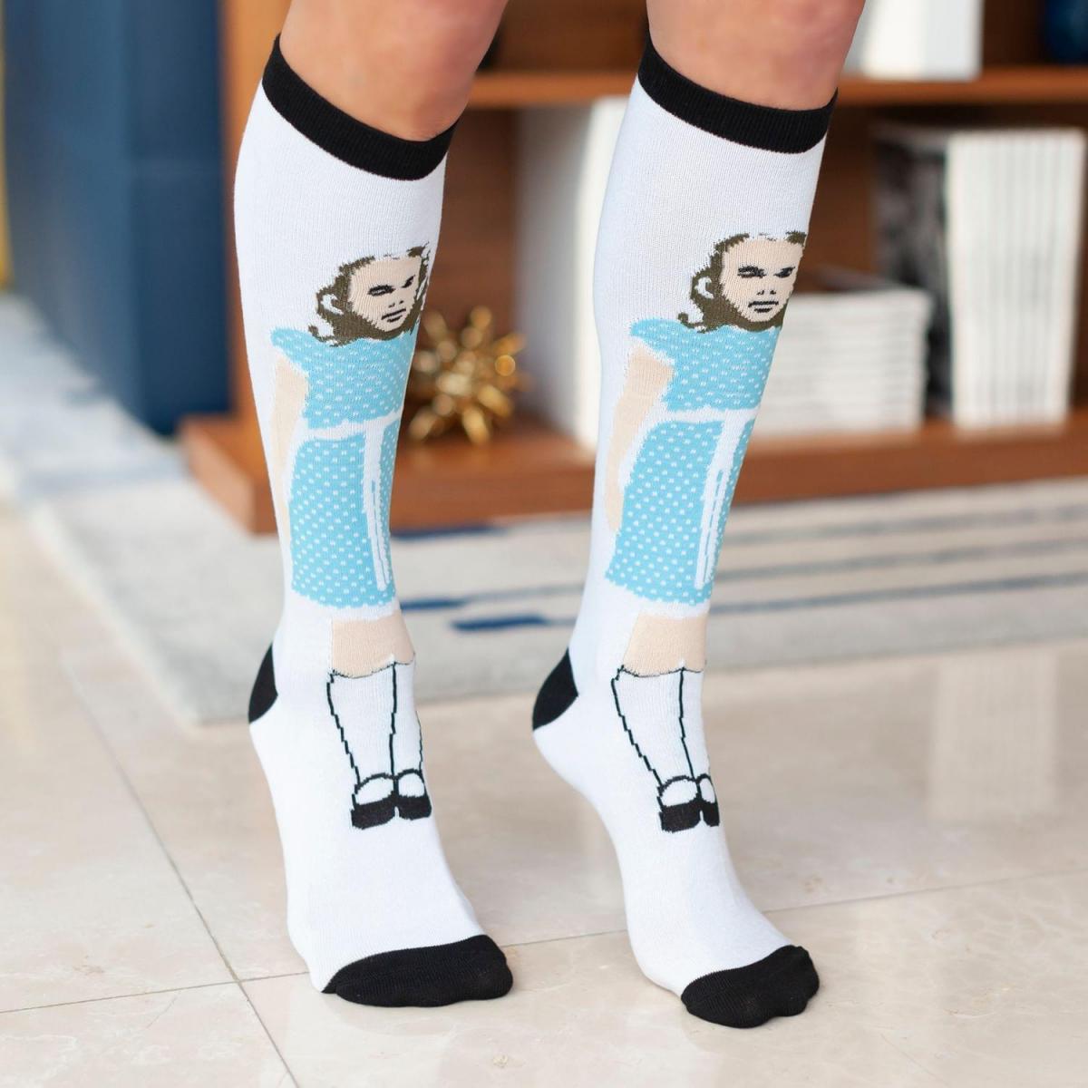 The Shinning Exclusive Grady Twins White Crew Socks picture