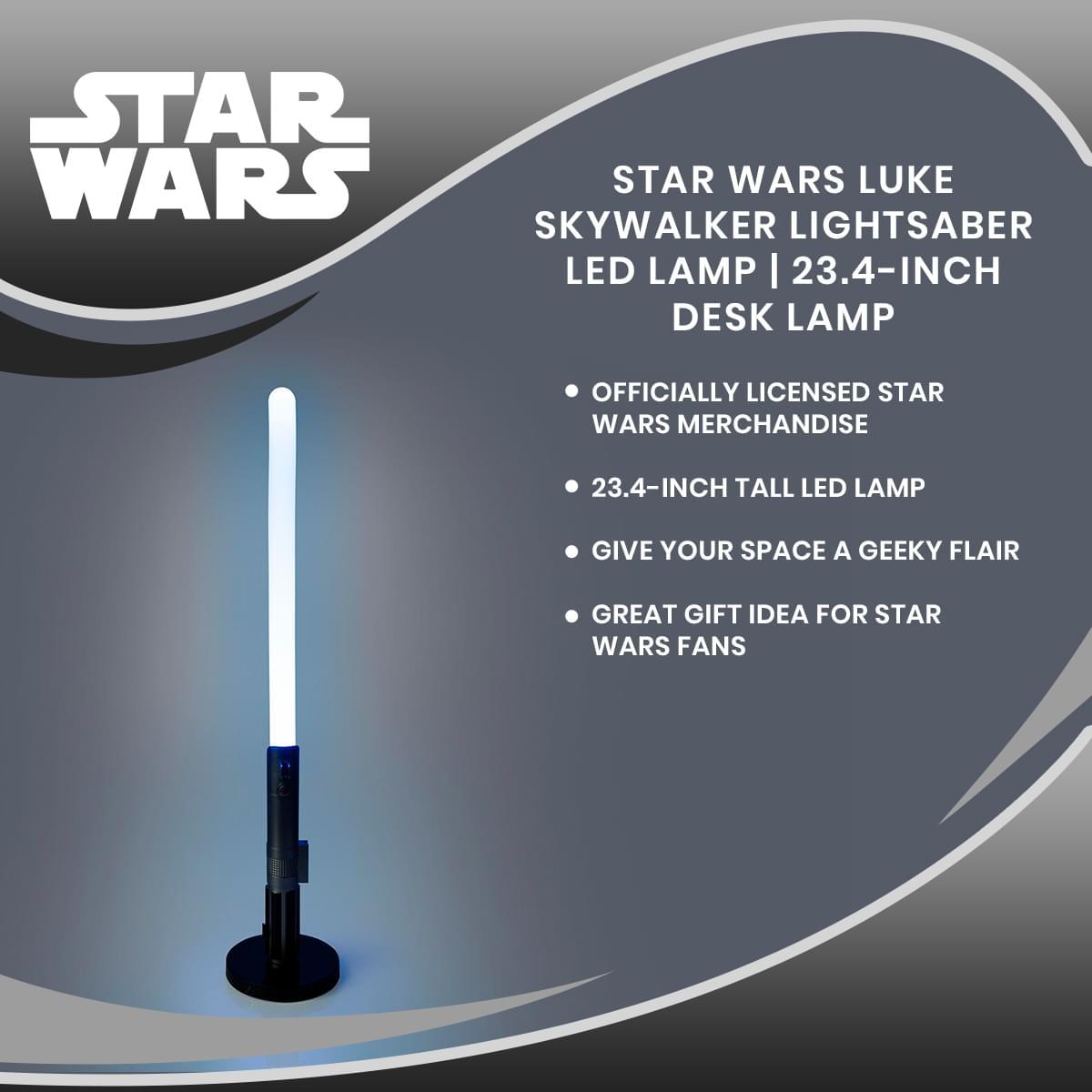 Star Wars Luke Skywalker Lightsaber 23 Inch LED Desk Lamp picture