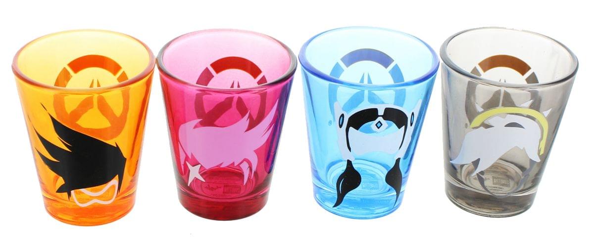 Overwatch Character Shot Glass 4-Pack, Color picture