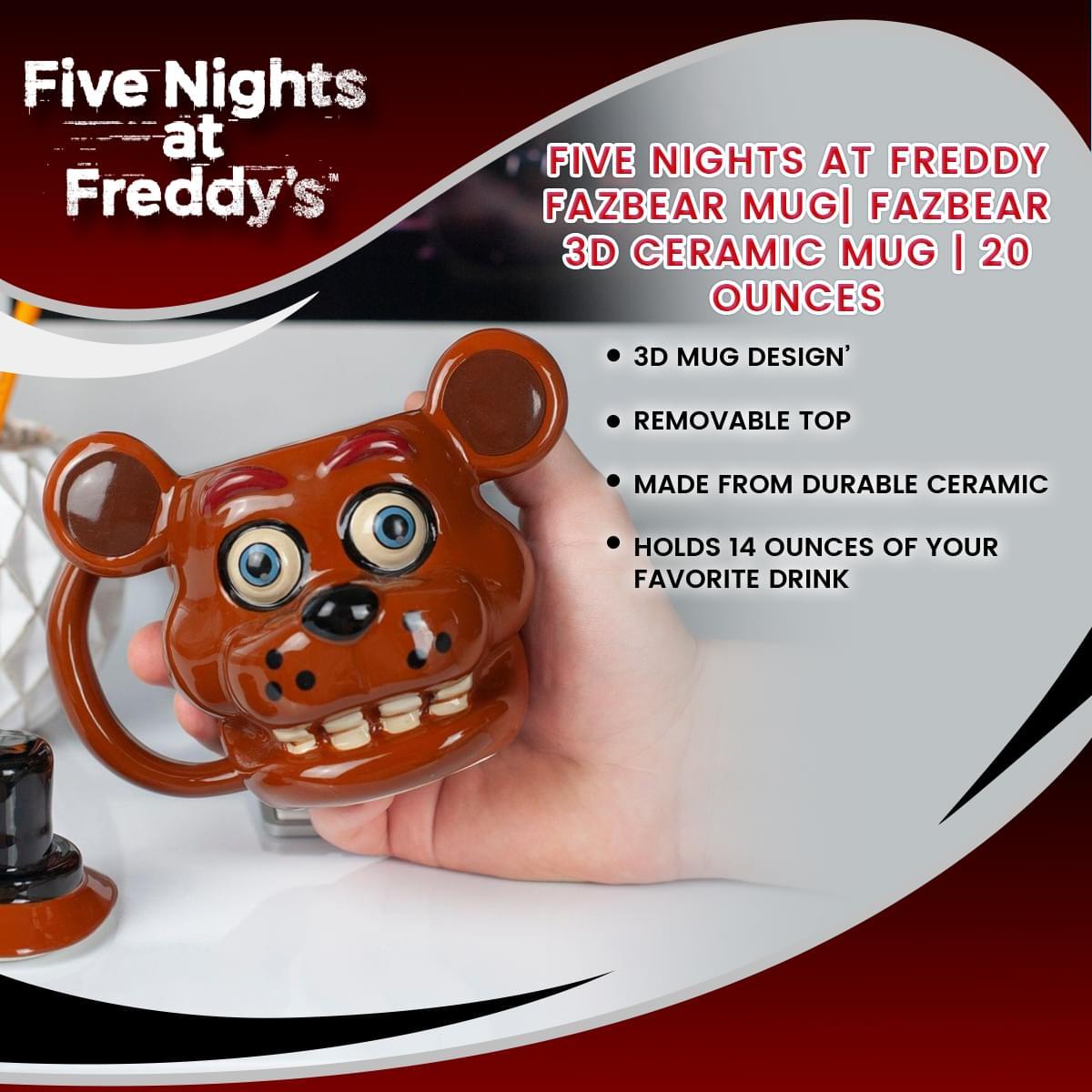 Five Nights At Freddy's Freddy Fazbear 14oz Molded Mug picture