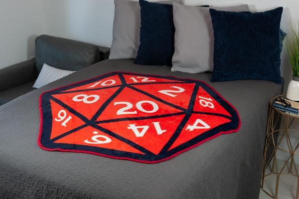D&D 20-Sided Die 52x48 Inch Fleece Throw Blanket picture