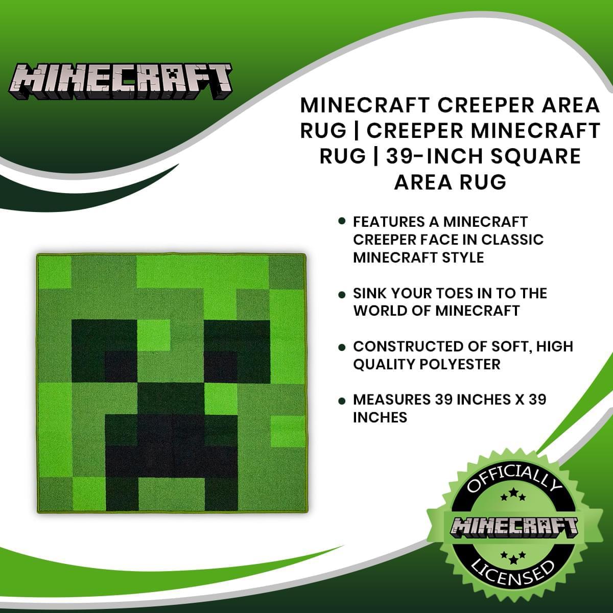 Minecraft Creeper Face 39 Inch Area Rug picture