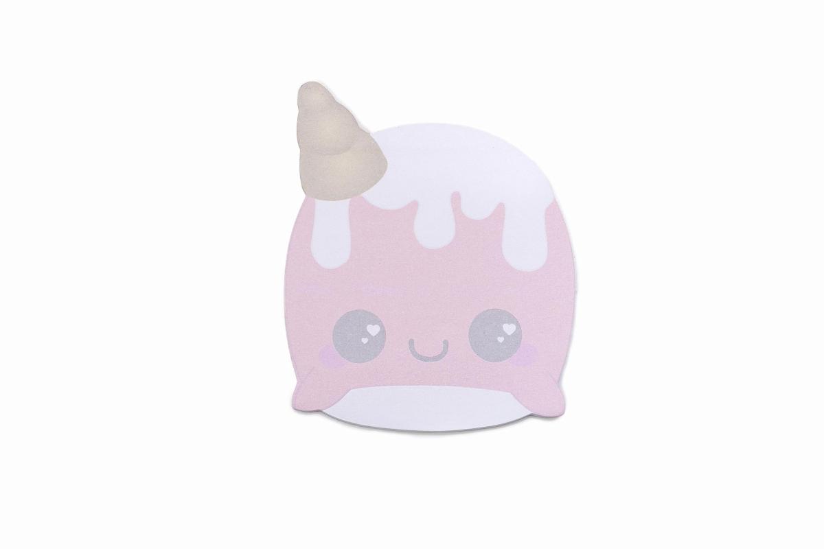 Glitter Galaxy Sticky Notes - Narwhal picture