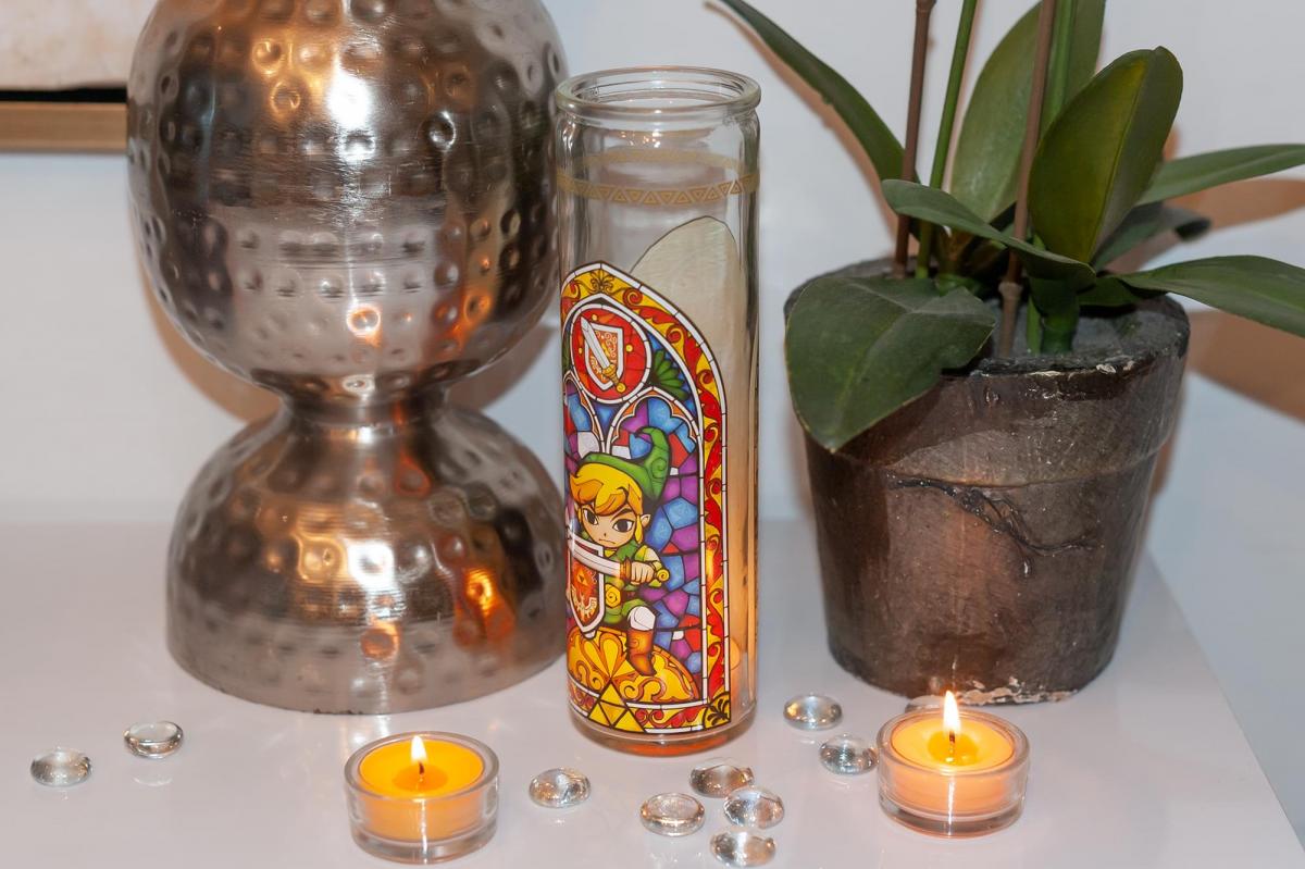 Legend of Zelda Glass Candle Holder picture