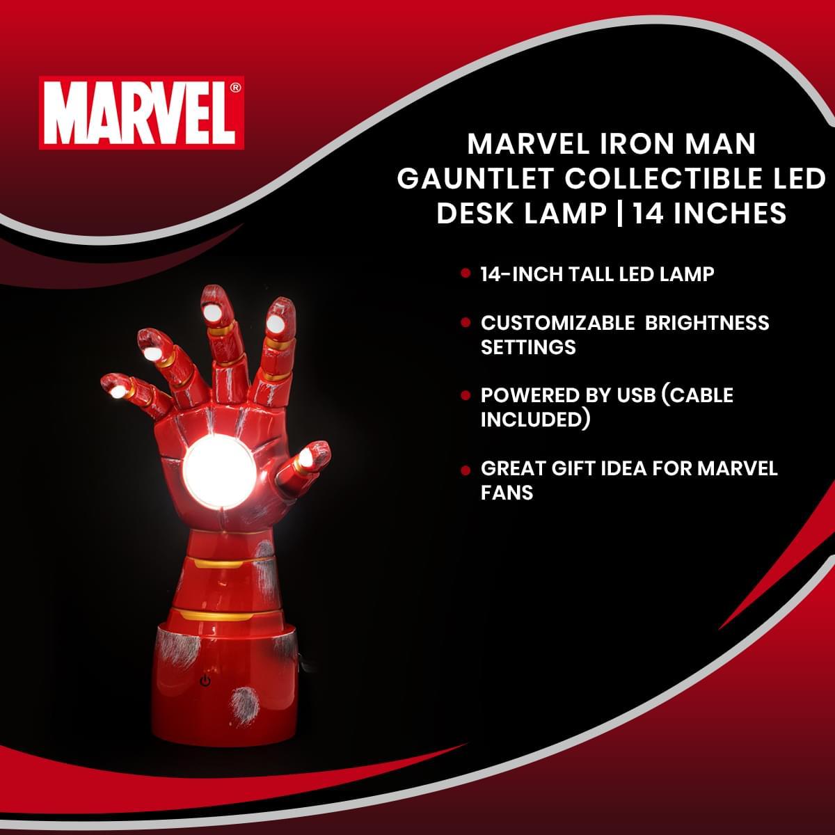 Marvel Iron Man Gauntlet 14 Inch LED Collectible Lamp picture