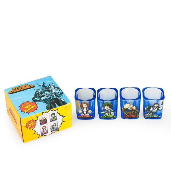 My Hero Academia 2oz Square Shot Glass 4 Pack picture