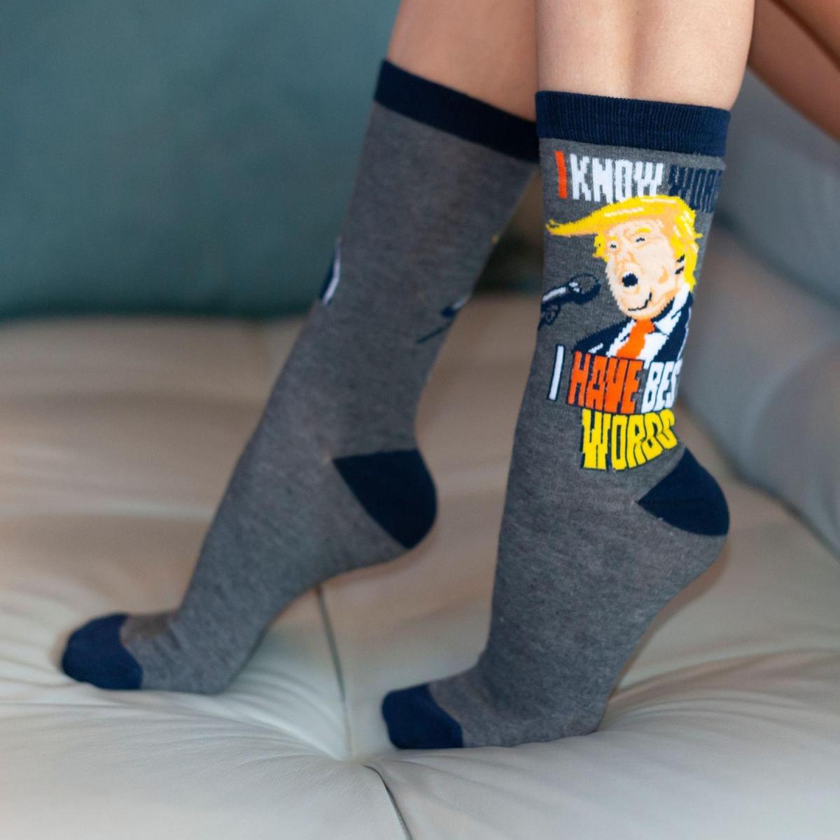 Trump Best Words Crew Sock Exclusive picture