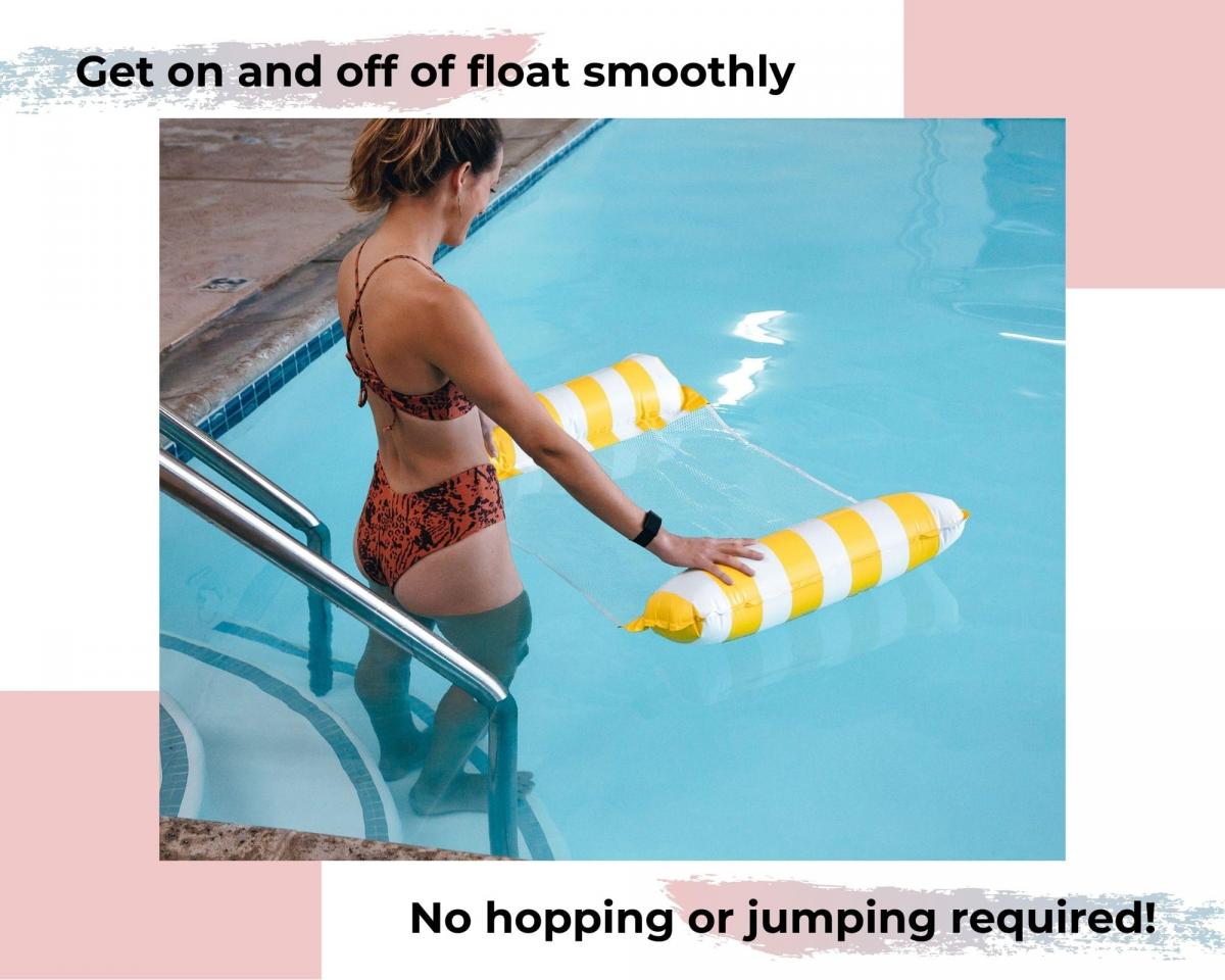 Inflatable Swimming Pool PVC Float Lounge | Yellow picture