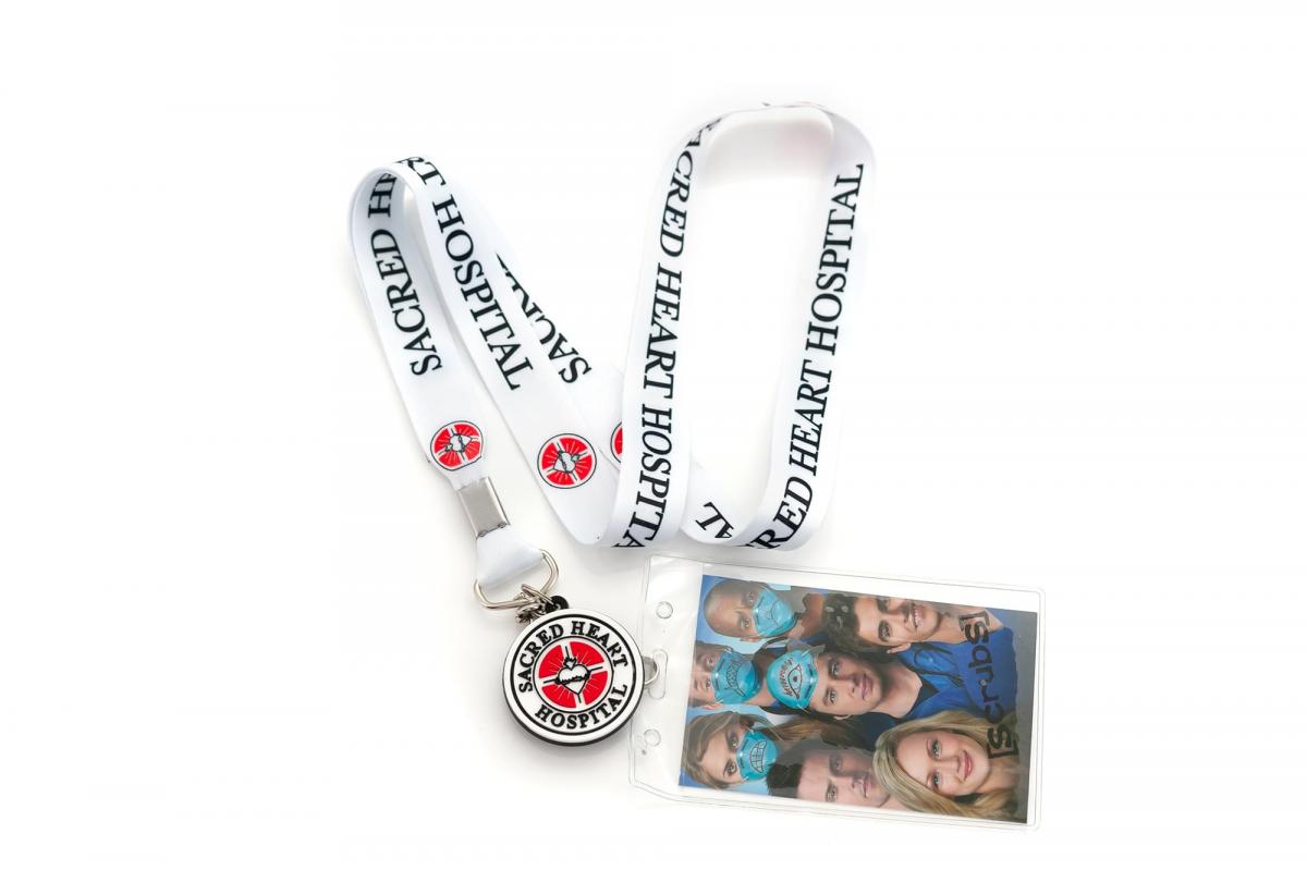 Scrubs Sacred Hearts Hospital Lanyard w/ Charm & ID Holder picture
