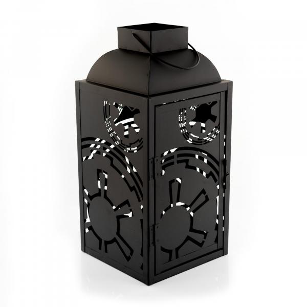 Star Wars Black Imperial Symbol 7 x 14 Inch Iron Lantern
