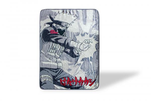 Naruto Kakashi Black & White 45x60 Inch Fleece Throw Blanket