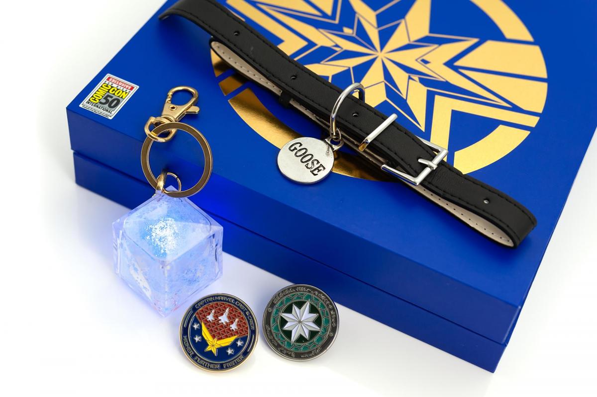 Captain Marvel Goose Collar | Tesseract Keychain | Pins picture