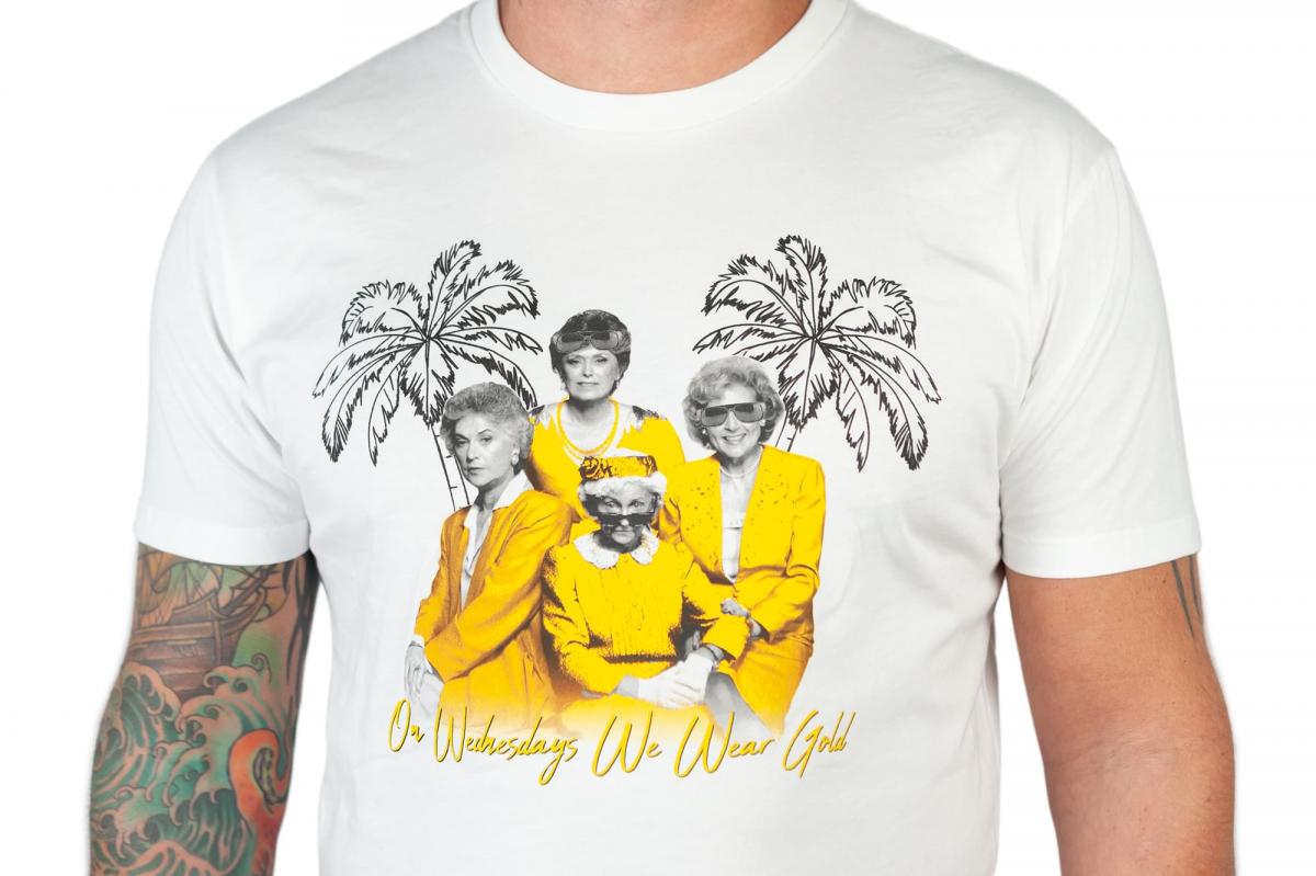 Golden Girls Gold Wednesday Mens White T-Shirt | LG picture