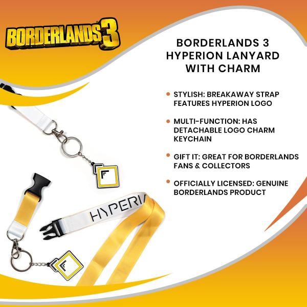 Borderlands 3 Hyperion Lanyard with Charm picture