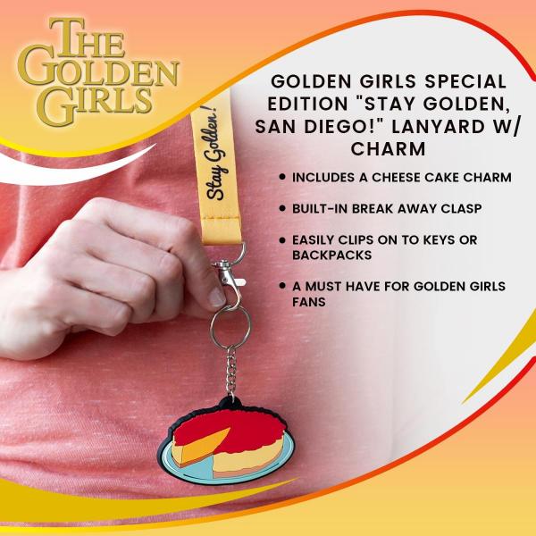 Golden Girls "Stay Golden" Lanyard w/ Charm (SDCC Exclusive) picture