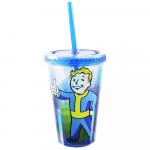Fallout Vault Boy 16oz Carnival Cup w/ Ice Cubes